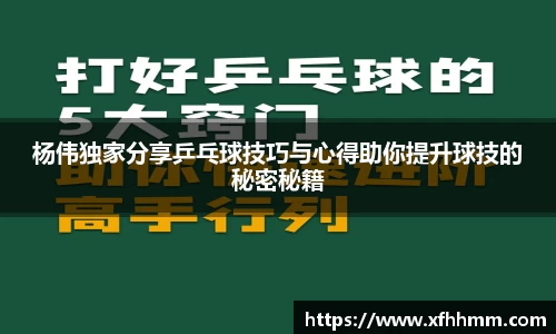 杨伟独家分享乒乓球技巧与心得助你提升球技的秘密秘籍